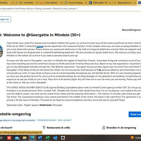 @Georgette Panzió Mindelo Kültér fotó